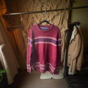 TOMMY HILFIGER RED SWEATER